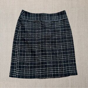 Beechers Brook For Fairweather Vintage Classic Black and White Plaid Skirt
